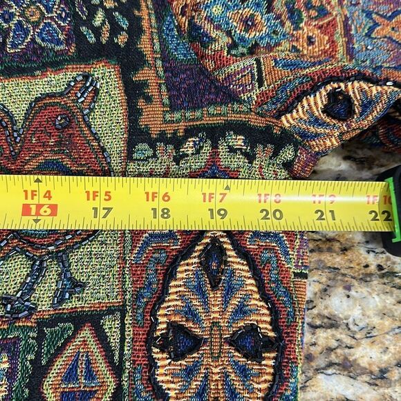 Chico's Beaded Tapestry Anniversary
Collection Cotton Blend Jacket Size M - Picture 9 of 11